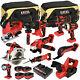 Excel Exl5059 18v 10 Piece Cordless Power Tool Kit 4 X Batteries, Charger & Bag