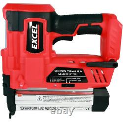 Excel EXL5065 18V 10 Piece Power Tool Kit with 4 x Batteries & Charger in Bag