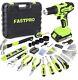 Fastpro 177-piece 20v Cordless Lithium-ion Drill Driver And Home Tool Set