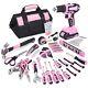 Fastpro 232-piece 20v Pink Cordless Lithium-ion Drill Driver And Home Tool Se