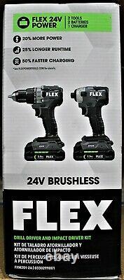 Flex FXM201 24V Brushless 2-Tool Set Drill/Driver & Impact Driver Kit