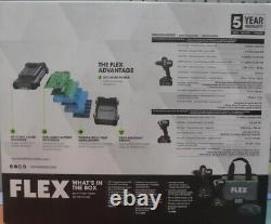 Flex FXM202-2B 24V Cordless 2-Speed Hammer Drill & Impact Driver Combo Kit