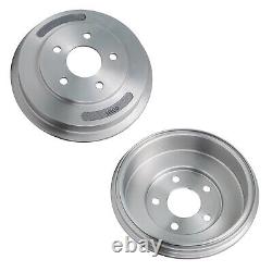 Front Drilled Rotors Brake Pads Rear Drums Shoes Kit for 2009-10 G5 Chevy Cobalt
