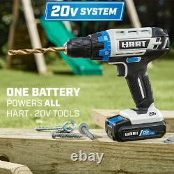 HART 20-Volt Cordless 4-Tool Combo Kit & 200-Piece Drill & Driver Accessory K