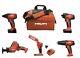 Hilti 5 Batteries + 5 12v Combo Tools Drills Drill Impact Driver Saw Bag Charger