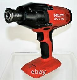 Details about    HILTI SID 8-A18 Li-ion 21.6v  3 Speed ONLY TOOL IMPACT CORDLESS TOOL 7/16" 