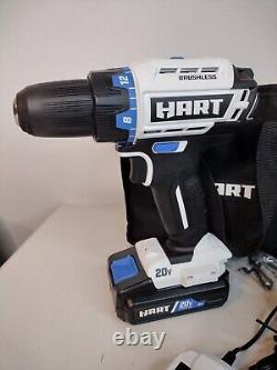 Hart Brushless 20V Drill & Driver HPDD25 & HPID25VN New Open Box 2 Tool Combo