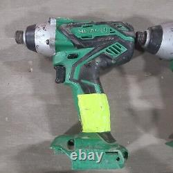 Hitachi 18v Impact/drill Driver Hammer Drill Lot Cordless Tools