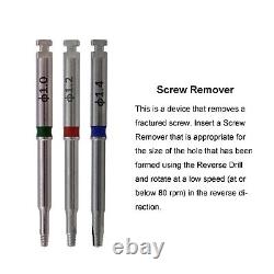 Implant Fractured Screw Removal Universal Dental Remover Reverse Drill Driver