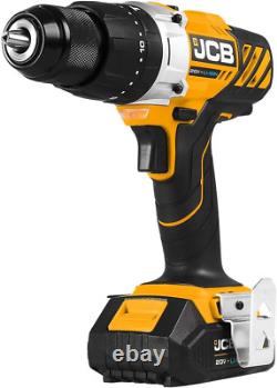 - JCB 20V Cordless Hammer Drill Driver Power Tool with 2.0Ah Battery, Charger an