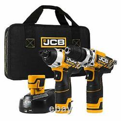 JCB Tools 12V Power Tool Kit Compact Drill Driver and Impact Driver Set2