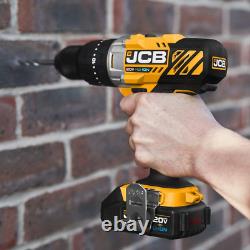 JCB Tools 20V, 3-Piece Power Tool Kit Hammer Drill Driver, Impact Driver