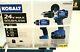Kobalt 2-tool 24-volt Max Brushless Hammer Drill Combo Charger And Battery Incl
