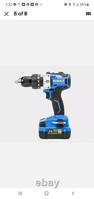 Kobalt 2-Tool 24-Volt Max Brushless Power Tool Combo Kit with Charger & Battery