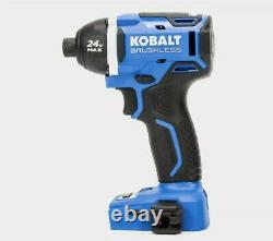 Kobalt 2-Tool 24-Volt Max Brushless Power Tool Combo Kit with Charger & Battery