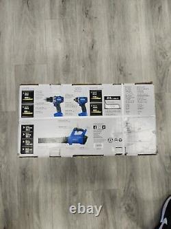 Kobalt 3-Tool Combo Kit w2 Batteries Charger drill/driver, impact driver, Blower