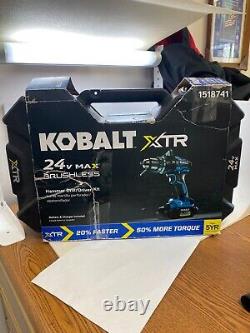 Kobalt XTR 1518741 24V Max Brushless Hammer Drill/Driver Kit WithBattery & Charger