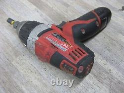 Lightly Used-MILWAUKEE M12 12V 2455-20 NO-HUB COUPLING DRILL DRIVER With A BATTERY