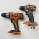 Lot Of 2 Ridgid R860052 & R8701 Subcompact 1/2 In. Drill/driver (tool-only)