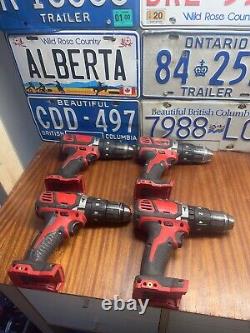 Lot of 4 Working Milwaukee 2606-20 18v 1/2 Drill Drivers M18 (Tool Only) - @@@