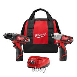 M12 12-Volt Lithium-Ion Cordless Hammer Drill/Impact Driver Combo Kit (2-Tool) W