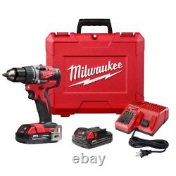 M18 18-Volt Lithium-Ion Brushless Cordless 1/2 In. Compact Drill/Driver Kit With