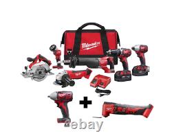 M18 18-Volt Lithium-Ion Cordless Combo Kit Impact Wrench Oscillating Multi Tool