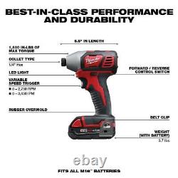 M18 18-Volt Lithium-Ion Cordless Drill Driver/Impact Driver (2-Tool) 2 Battery