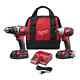 M18 Cordless Compact Drill Impact Driver Combo Tool Kit With 2 18 Volt Lithium Ion