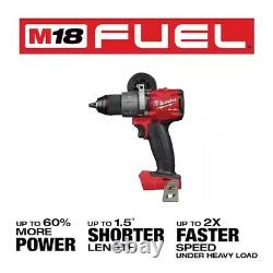 M18 FUEL 18V Lithium-Ion Brushless Cordless 1/2 In. Hammer Drill/Driver Tool-On