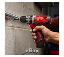 MILWAUKEE 2411-80 12V M12 FUEL Cordless 3/8 in Hammer Drill Driver (tool only)