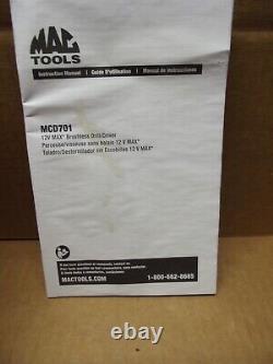 Mac Tools Brushless Drill Driver MCD701