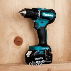 Makita 18V Lithium-Ion Brushless Cordless 1/2in Driver-Drill Kit Battery Charger
