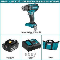 Makita 18V brushless drill driver XFD131 rechargeable power tool cordless set