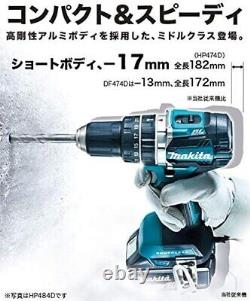 Makita DF474DZ Rechargeable Driver Drill Blue Tool Only No BATTERY 14.4V