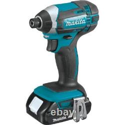 Makita Driver-Drill/Impact Driver Combo Kit 18V Cordless with Charger+Tool Bag