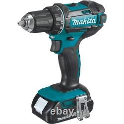 Makita Driver-Drill/Impact Driver Combo Kit 18V Cordless with Charger+Tool Bag