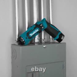 Makita Hex Driver-Drill Kit 7.2-V Lithium-Ion 1/4 in Cordless Auto-Stop Clutch
