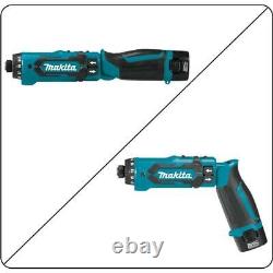 Makita Hex Driver-Drill Kit 7.2-V Lithium-Ion 1/4 in Cordless Auto-Stop Clutch