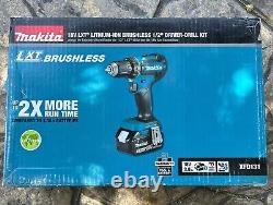 Makita XFD131 18V LXT Lithium-Ion Brushless Cordless 1/2 Driver-Drill Kit-NEW