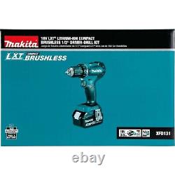 Makita XFD131-R 18V LXT Lithium-Ion Brushless Cordless 1/2 Driver-Drill Kit