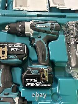 Makita XT263M 18-Volt 4.0Ah 2-Tool Impact Driver and Drill Driver Combo OFS