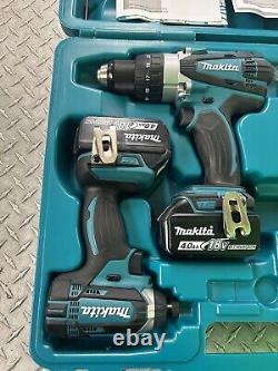 Makita XT263M 18-Volt 4.0Ah 2-Tool Impact Driver and Drill Driver Combo OFS