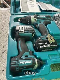 Makita XT263M 18-Volt 4.0Ah 2-Tool Impact Driver and Drill Driver Combo OFS