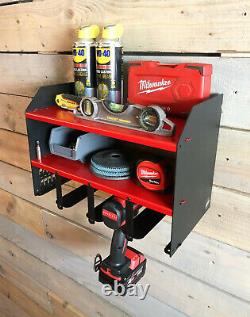 MegaMaxx Power Tool Drill Driver & Angle Grinder Storage Workshop Unit Combo