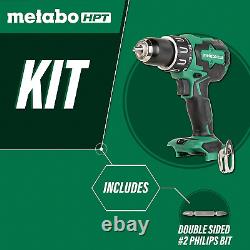 Metabo HPT 18V Cordless Brushless Driver Drill Tool Only No Battery Built