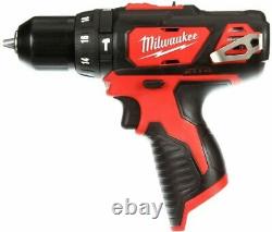 Milwaukee 2408-20 Hammer Drill Driver Tool Only M12 12V Lithium-Ion Cordless