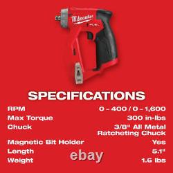 Milwaukee 2505-20 M12 FUEL 12V 4-in-1 Installation Drill/Driver -Bare Tool