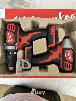 Milwaukee 2606-20 Cordless 1/2 in. Drill Driver & 2656-20 1/4 Hex Impact Driver