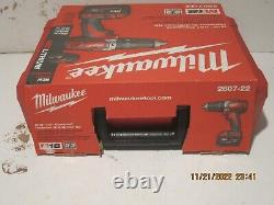 Milwaukee 2607-22 M18 18V Li-Ion XC 1/2 Hammer Drill Driver Kit NISB FREE SHIP